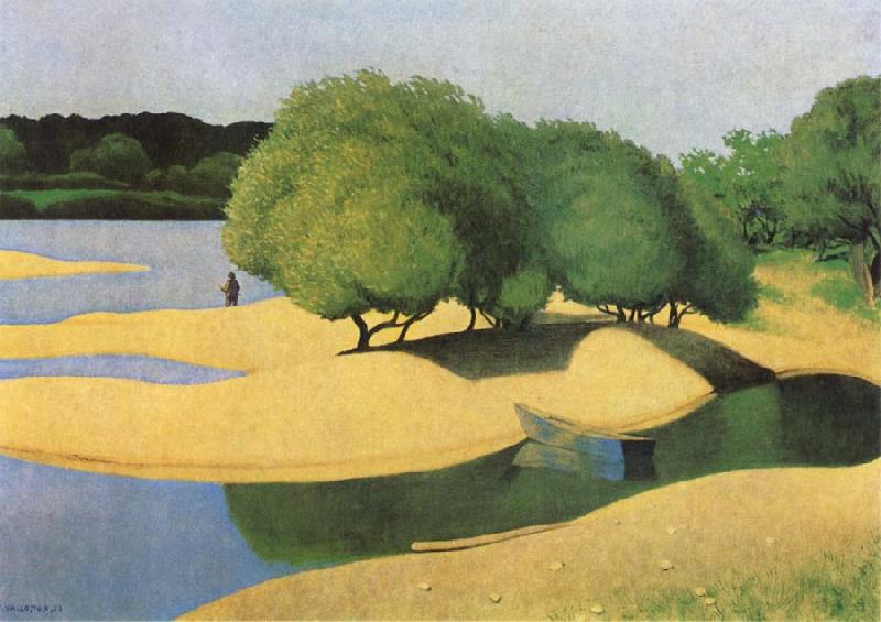 Felix  Vallotton Sandbanks on the Loire oil painting image